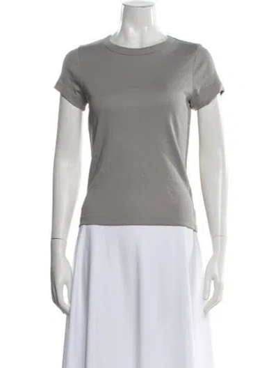Pre-owned Flore Flore Crew Neck Short Sleeve T-shirt W/ Tags In Grey