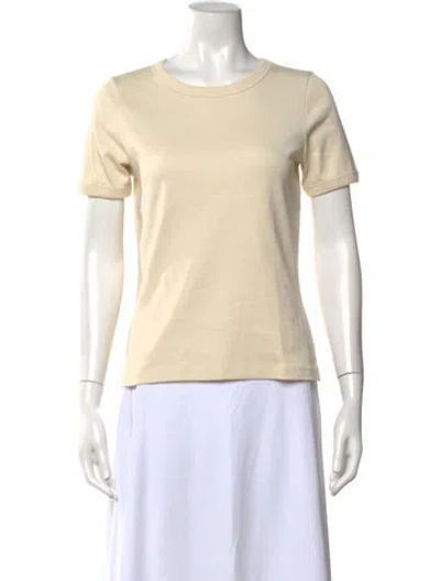 Pre-owned Flore Flore Crew Neck Short Sleeve T-shirt W/ Tags In Neutral