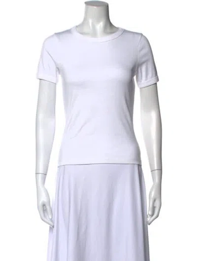 Pre-owned Flore Flore Crew Neck Short Sleeve T-shirt W/ Tags In White
