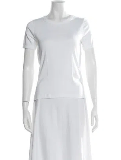 Pre-owned Flore Flore Crew Neck Short Sleeve T-shirt In White