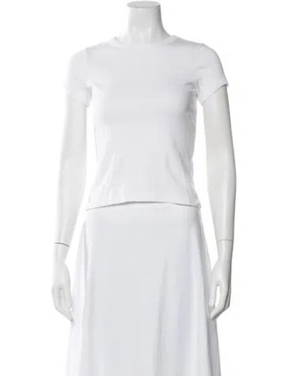 Pre-owned Flore Flore Crew Neck Short Sleeve T-shirt In White