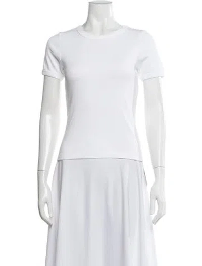 Pre-owned Flore Flore Crew Neck Short Sleeve T-shirt In White