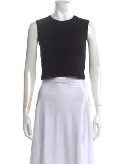 Pre-owned Flore Flore Crew Neck Sleeveless Crop Top In Multi