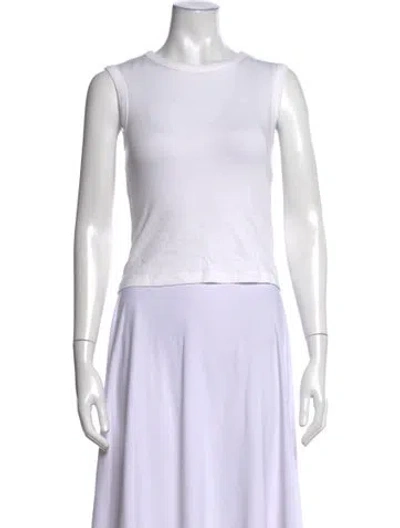 Pre-owned Flore Flore Crew Neck Sleeveless Top In Neutrals