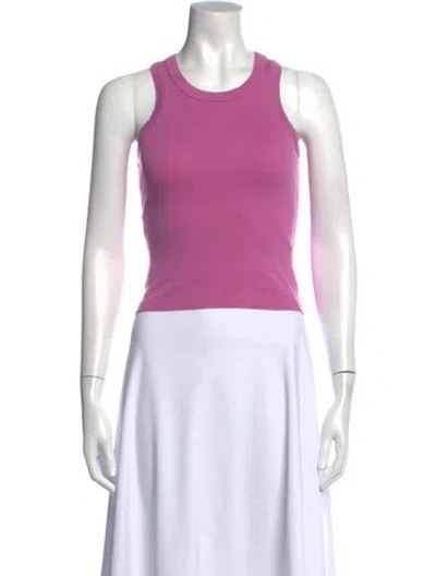 Pre-owned Flore Flore Crew Neck Sleeveless Top In Pink