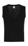 Flore Flore Dewi Cotton Tank Top In Black