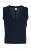 Flore Flore Dewi Cotton Tank Top In Blue