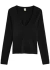 Flore Flore Jill Cotton Top In Black