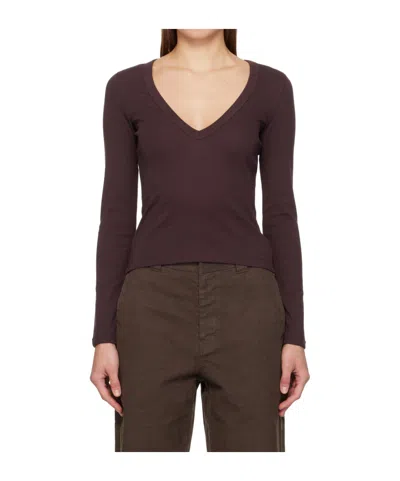 Flore Flore Dewi Long-sleeve T-shirt In Brown