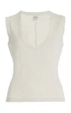 Flore Flore Dewi Organic Cotton Tank Top In Grey