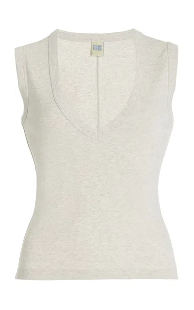 Flore Flore Dewi Organic Cotton Tank Top In Grey