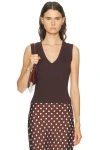 Flore Flore Dewi Tank Top In Brown