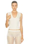 Flore Flore White Dewi Tank Top In Off White