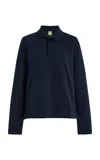 Flore Flore Diana Cotton Polo Shirt In Blue