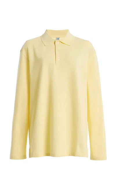 Flore Flore Diana Cotton Polo In Yellow