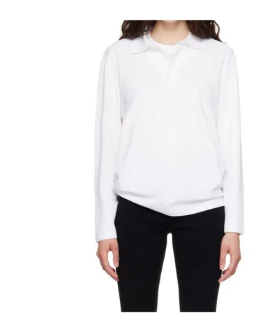 Flore Flore Diana Polo Shirt In White