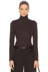 Flore Flore Dinah Turtleneck Top In Brown