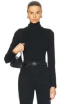 Flore Flore Dinah Organic Cotton Turtleneck T-shirt In Black