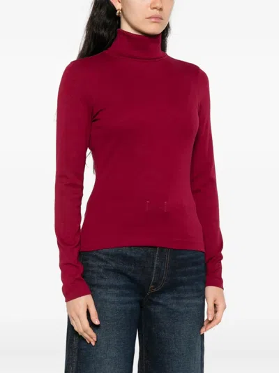 Flore Flore Dinah Turtleneck Top In Red