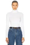 Flore Flore Dinah Turtleneck Top In White