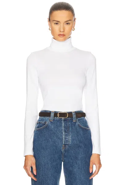 Flore Flore Dinah Turtleneck Top In White