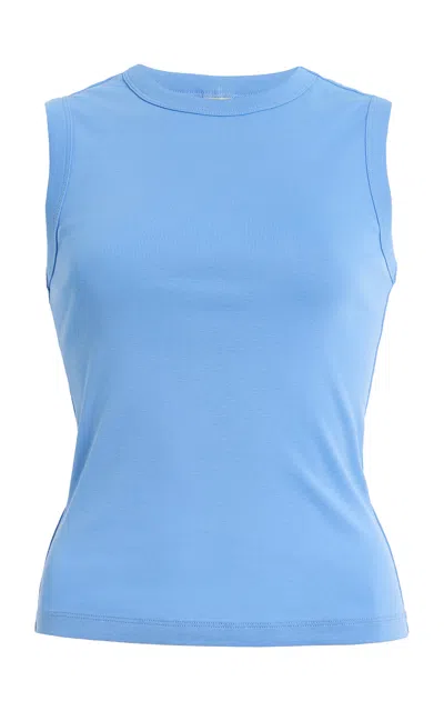 Flore Flore Esme Cotton Tank Top In Blue