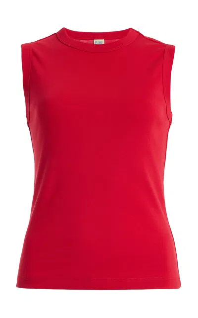 Flore Flore Esme Cotton Tank Top In Red