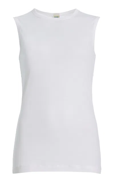 Flore Flore Esme Cotton Tank Top In White