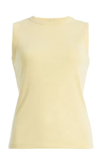 Flore Flore Esme Cotton Tank Top In Yellow