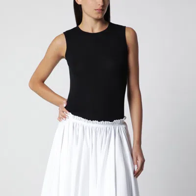 Flore Flore Esmé Lightweight Organic Cotton Tank Top In Black