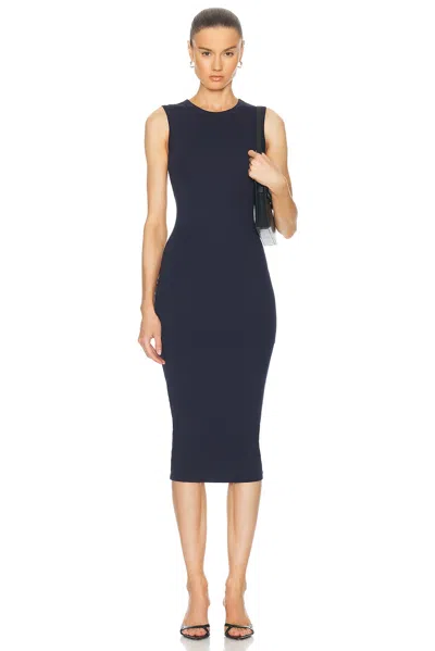 Flore Flore Esme Midi Dress In Navy