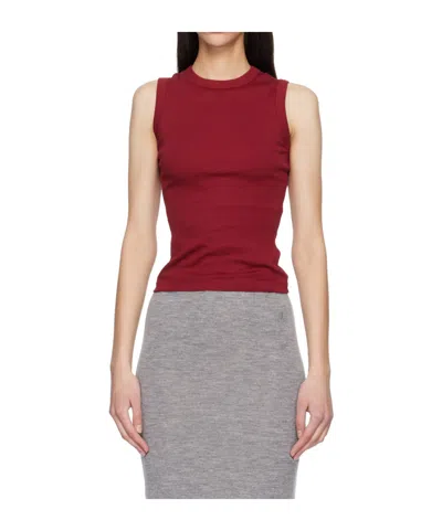 Flore Flore Esme Vest In Burgundy