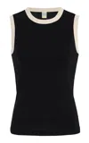 Flore Flore Exclusive Riviera Esme Cotton Tank Top In Black