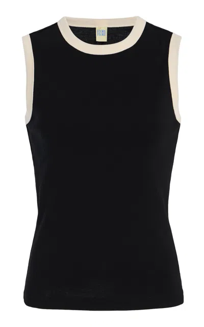 Flore Flore Exclusive Riviera Esme Cotton Tank Top In Black