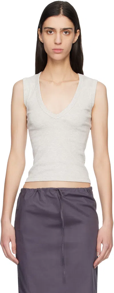 Flore Flore Gray Dewi Tank Top In Neutral