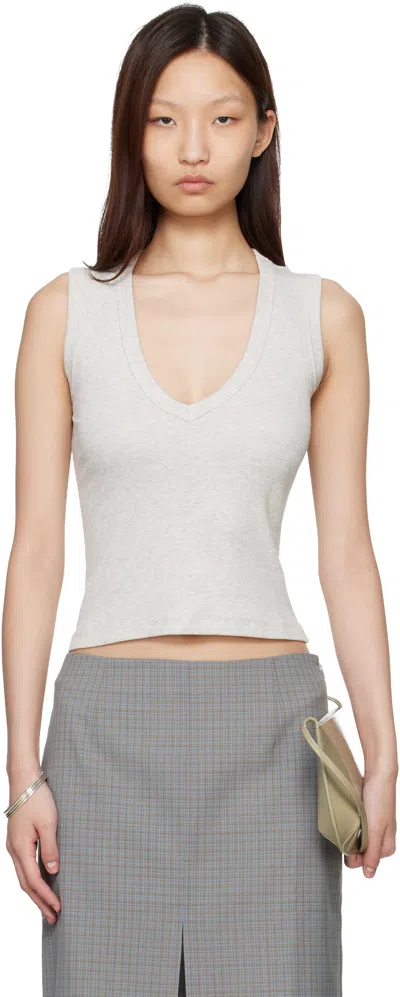Flore Flore Gray Dewi Tank Top In White
