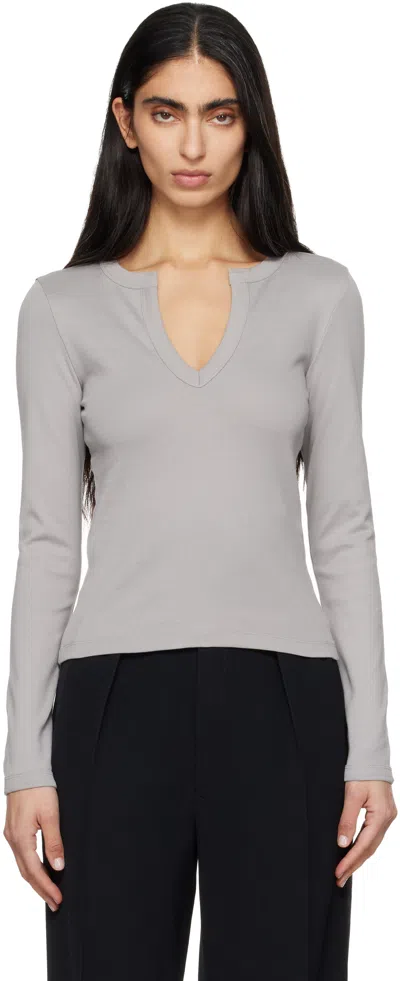 Flore Flore Gray Iman Longsleeve T-shirt
