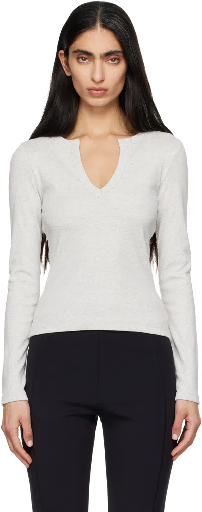 Flore Flore Gray Iman Longsleeve T-shirt