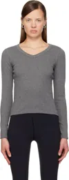 Flore Flore Gray Jill Longsleeve T-shirt In Gray
