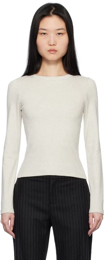 Flore Flore Gray Max T-shirt In Heather Grey