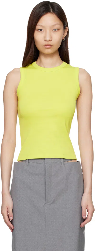 Flore Flore Green Esmé Tank Top In Yellow