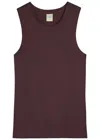 Flore Flore Hannah Cotton Tank In Brown