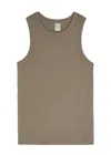 Flore Flore Hannah Cotton Tank In Brown