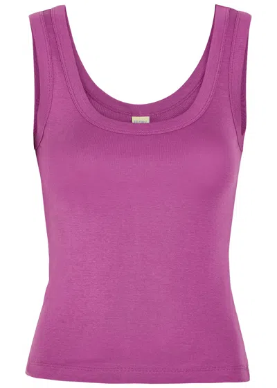 Flore Flore Hillie Cotton Tank In Purple
