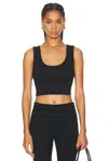 Flore Flore Hillie Crop Tank Top In Black