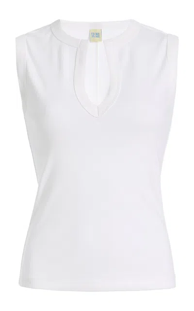 Flore Flore Iman Cotton Tank Top In White