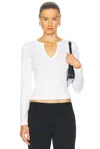 Flore Flore Organic Cotton Top T-shirt White In White