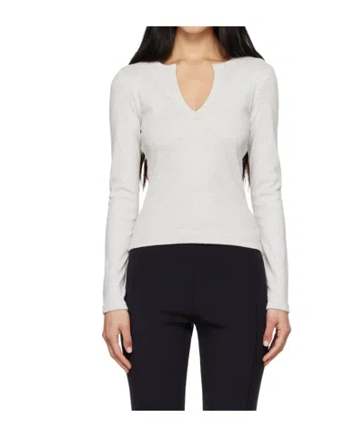 Flore Flore Iman Long-sleeve T-shirt In Gray