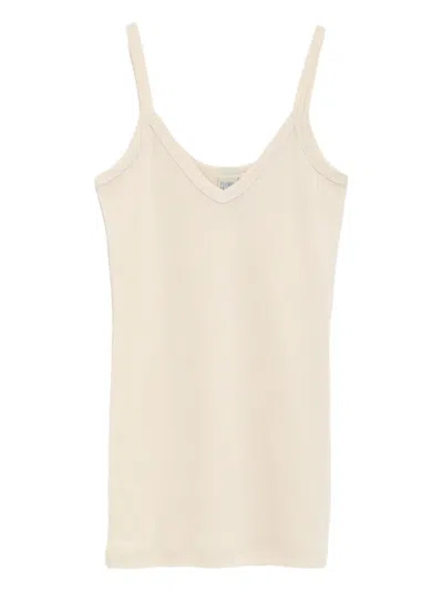 Flore Flore Isla Cami V-neck Top In Neutral