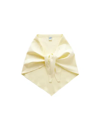 Flore Flore Flore Organic Cotton-jersey Scarf In Yellow